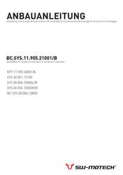 SW-Motech BC.SYS.00.006.10000 Anbauanleitung