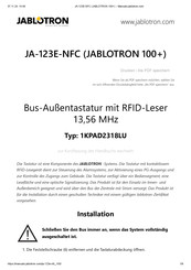 jablotron 100+ Bedienungsanleitung