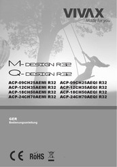 Vivax ACP-09CH25AEMI R32 Bedienungsanleitung