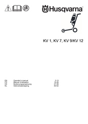 Husqvarna KV 1 Bedienungsanweisung