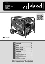 Scheppach SG7100 Original Bedienungsanleitung