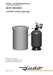 Judo JUDOMAT JM-DX 1000 E Einbau- Und Betriebsanleitung