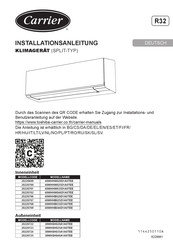 Carrier 40WHHW046D1A0TEE Installationsanleitung