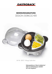 Gastroback 42801 Bedienungsanleitung