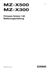 Casio MZ-X500 Bedienungsanleitung