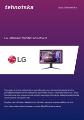 LG UltraGear 32GQ850 Bedienungsanleitung