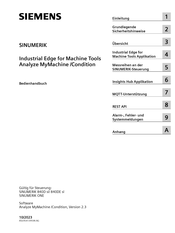 Siemens SINUMERIK 880M Bedienhandbuch