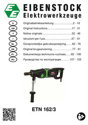 Eibenstock ETN 162/3 Originalbetriebsanleitung