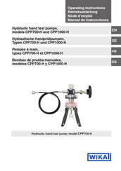 WIKA CPP700-H Betriebsanleitung