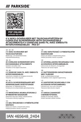 Parkside PAS D7 Originalbetriebsanleitung
