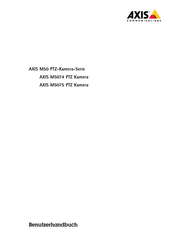 Axis Communications M5074 Benutzerhandbuch