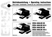 ersa Analog 80A Betriebsanleitung