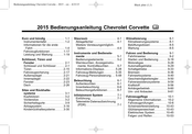 Chevrolet Corvette 2015 Bedienungsanleitung