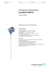 Endress+Hauser Levelflex FMP50 Technische Information