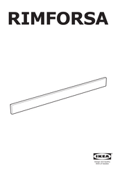 IKEA Rimforsa Installationsanleitung