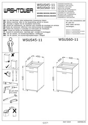 WASHTOWER WSUS60-11 Installationsanleitung