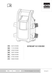 GYS GYSCAP 12 V DC/DC Betriebsanleitung