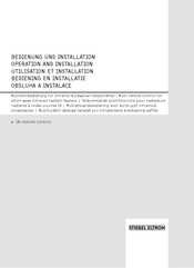 STIEBEL ELTRON IA remote control Bedienung Und Installation