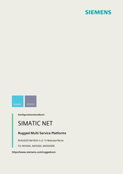 Siemens SIMATIC NET RUGGEDCOM MX5000 Konfigurationshandbuch