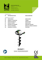 Zipper ZI-ELB70 Betriebsanleitung