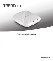 TRENDnet TEW-755AP Kurzanleitung Zur Installation