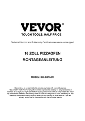 Vevor GB-GO16AR Montageanleitung