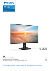 Philips 2000 Serie Bedienungsanleitung
