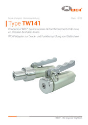 Weh TW141 Betriebsanleitung