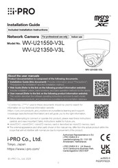 I-Pro WV-U21550-V3L Installationshandbuch