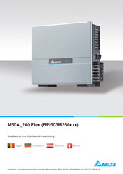 Delta M50A 260 Installations- Und Inbetriebnahmeanleitung