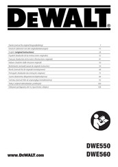 DeWalt DWE560 Originalanweisungen