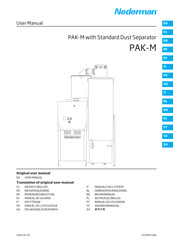 Nederman PAK-M Bedienungsanleitung