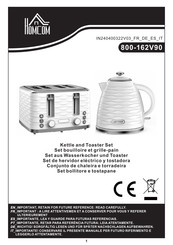 HOMCOM 800-162V90 Bedienungsanleitung