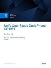 Mitel Unify OpenScape Desk Phone CP405T Benutzer- Und Administrationsanleitung