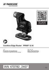Parkside Performance PPAKF 12 A1 Originalbetriebsanleitung