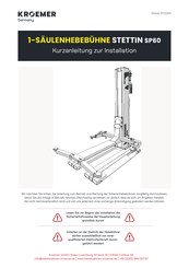 Kromer STETTIN SP60 Kurzanleitung Zur Installation