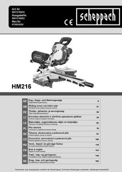 Scheppach HM216 Original Bedienungsanleitung