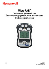 Honeywell RAE Systems MicroRAE PGM-2601 Bedienungsanleitung