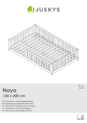 Juskys Naya 301133 Gebrauchs- Und Montageanleitung