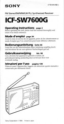 Sony ICF-SW7600G Bedienungsanleitung