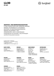 Burgbad Lin20 M1263 Montage- Und Bedienungsanleitung