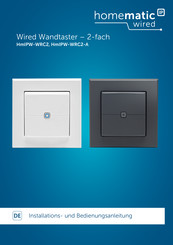 HomeMatic IP HmIPW-WRC2 Installations- Und Bedienungsanleitung