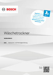 Bosch WQB245B0CH Gebrauchs- Und Montageanleitung