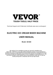 Vevor XZ-620 Benutzerhandbuch