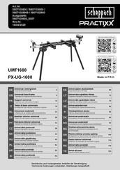 Scheppach PRACTIXX PX-UG-1600 Originalbetriebsanleitung