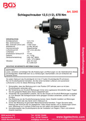 BGS technic 3245 Bedienungsanleitung
