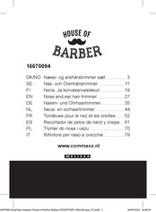 Melissa House of Barber 16670094 Bedienungsanleitung