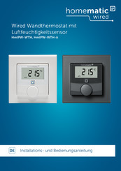 HomeMatic IP HmIPW-WTH-A Installations- Und Bedienungsanleitung