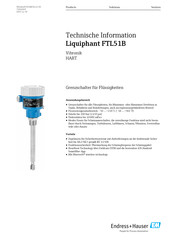 Endress+Hauser Liquiphant FTL51B Technische Information