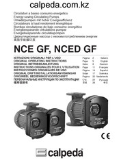 Calpeda NCED GF Originalbetriebsanleitung